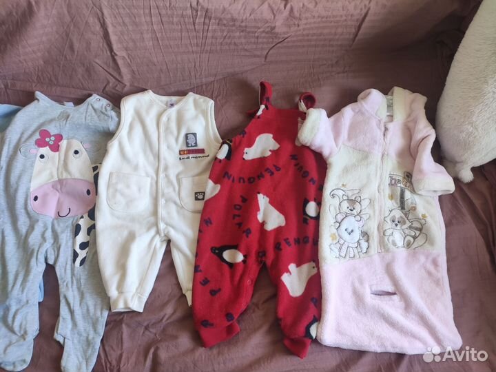 Одежда пакетом на ребенка 0-24 месяца