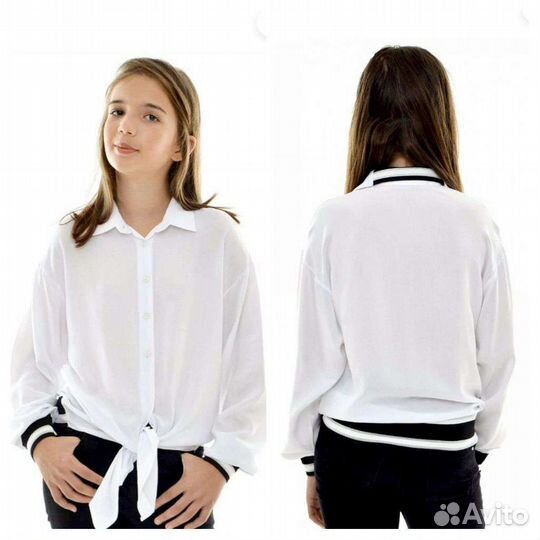 Школьная блузка оверсайз