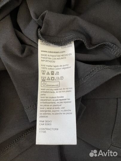 Новая Оригинальная Мужская Футболка Calvin Klein