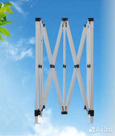 Шатер гармошка 3х3 метра 23.8 кг мощный