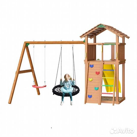Детская деревянная площадка Jungle Gym JC8 
