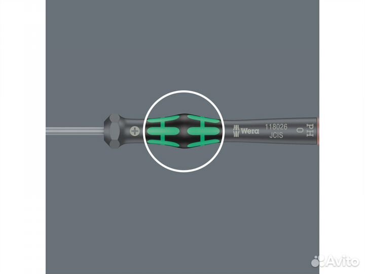 2054 Hex-Plus Kraftform Micro Отвёртка с внешним шестигранником прецизионная, 3 x 60 мм Wera WE-1180