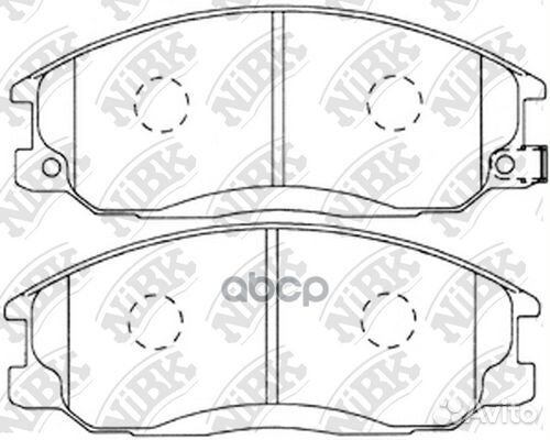 Колодки тормозные передние nibk PN0103 PN0103 NiBK
