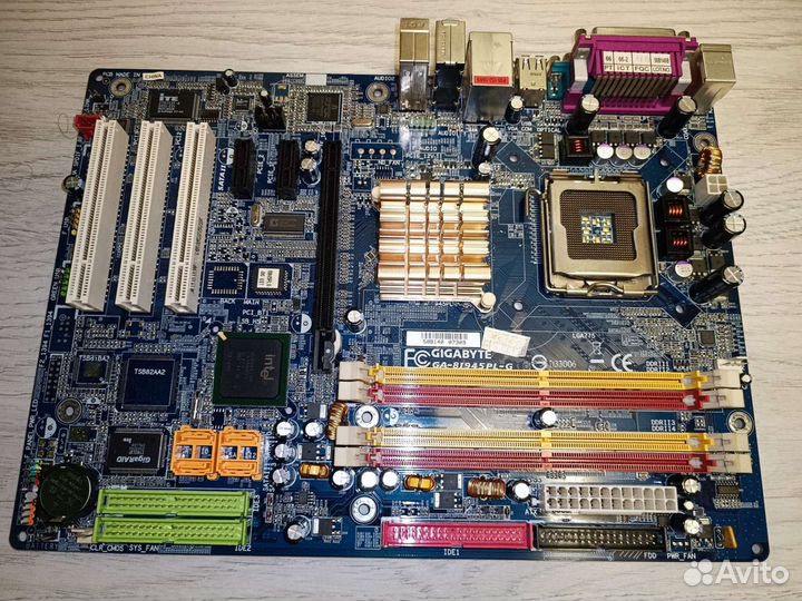 Материнская плата проц и озу gigabyte GA-8I945PL-G