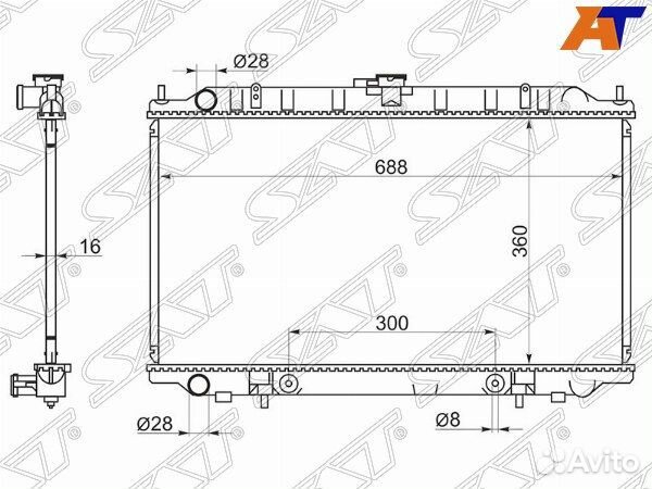 Радиатор nissan bluebird