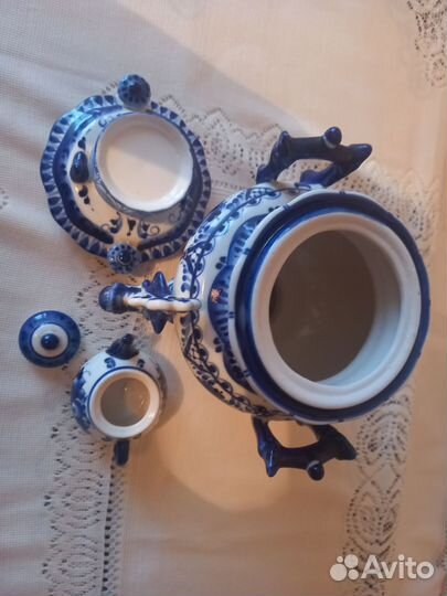 Самовар гжель емкость для чая