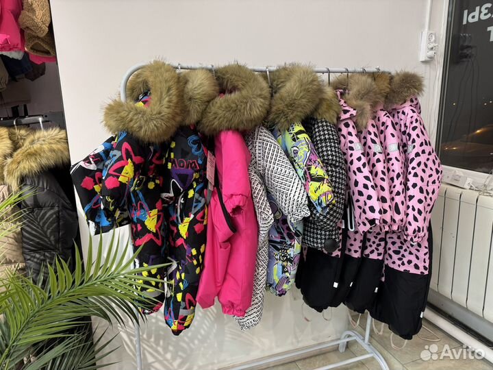 Зимний комбинезон 92 для девочки новый