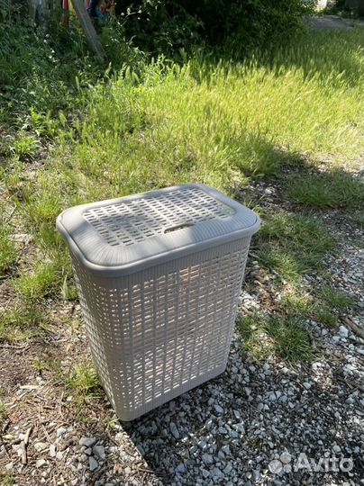 Корзина плетеная для белья
