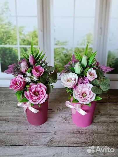 Букет цветов из мыла