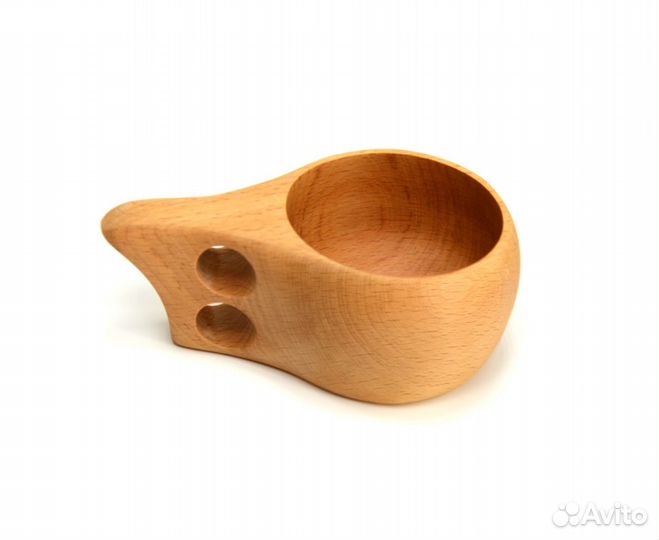 Кружка деревянная Кукса №1. Финская кружка