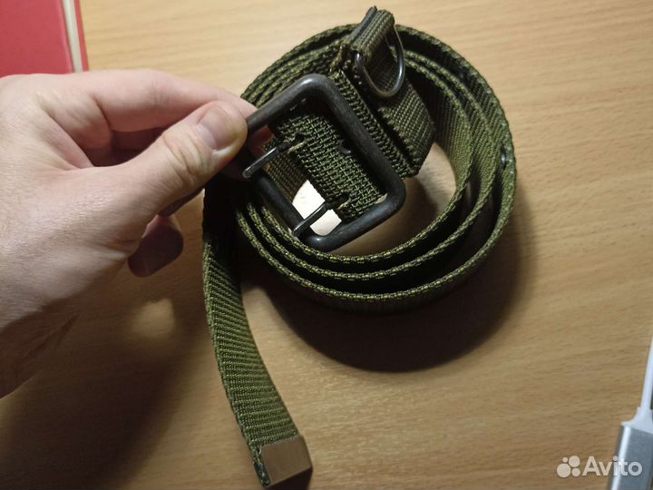 Ремень армейский уставной зелёный