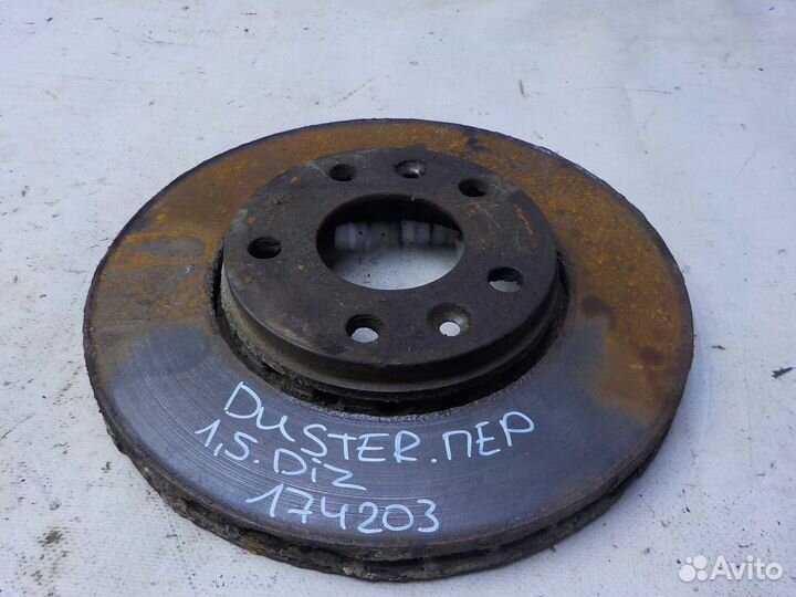 Тормозной диск renault duster передний