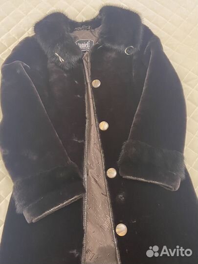 Матоновый полушубок. С поясом