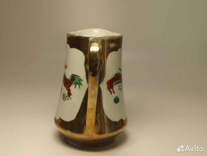 Молочник Старый Китай Фарфор Позолота