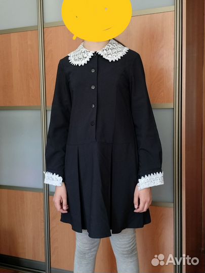 Школьная форма (фартук белый и черный)