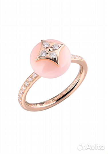 Кольцо Louis Vuitton B Blossom Monogram Flower Pink Opal Q9M00A