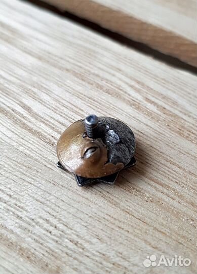 Эмблема петличная миит тяжёлый эмаль винт 1930 г