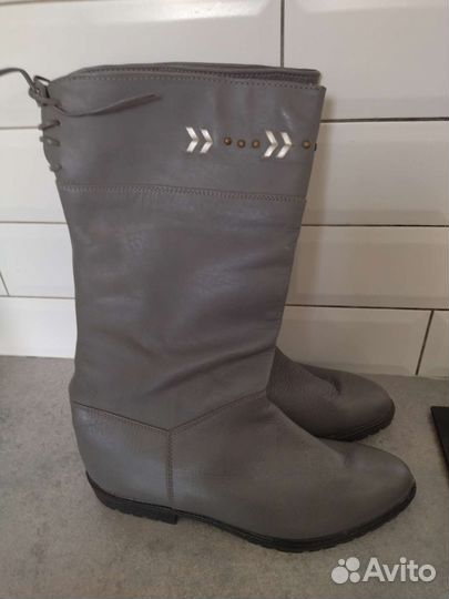 Сапоги кожа осень 38