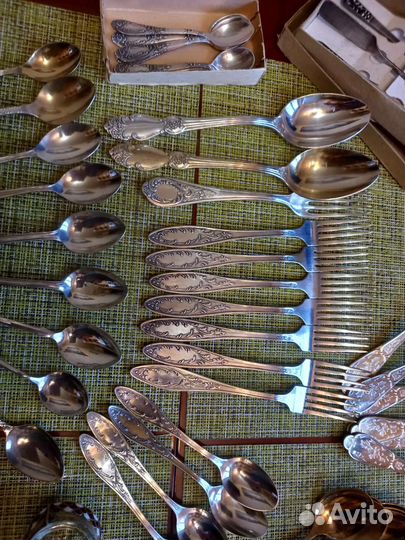 Столовые приборы мельхиор СССР