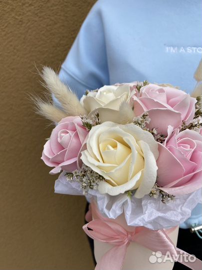 Розы из мыла