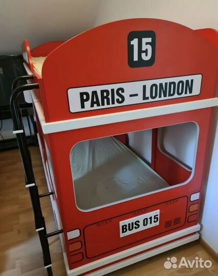 Двухъярусная кровать автобус Paris-London