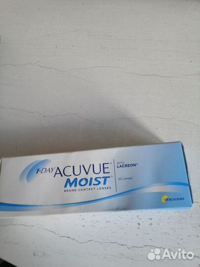 Линзы контактные acuvue moist 1 day - 1.5 8.5 d