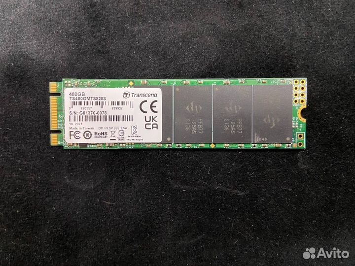 SSD накопитель transcend 820S 480GB (ngff)