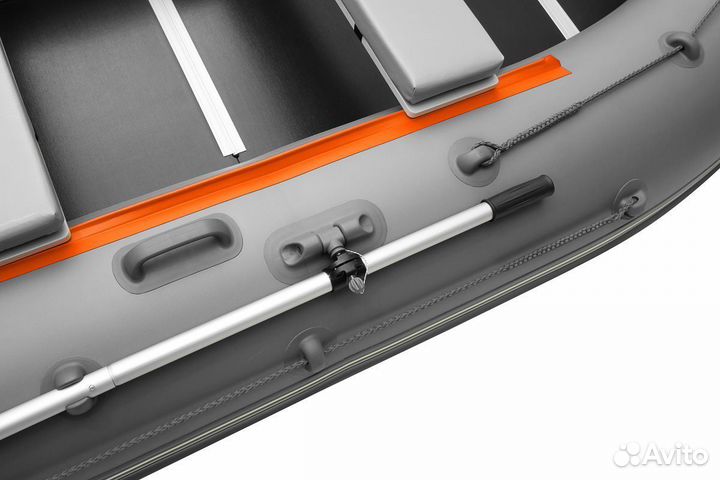 Лодка пвх Роджер (Roger) Hunter серый с оранж