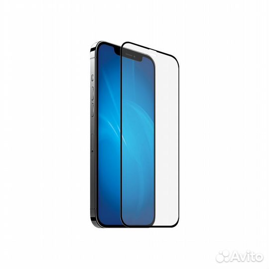 Закаленное стекло для iPhone 13 mini DF (black)