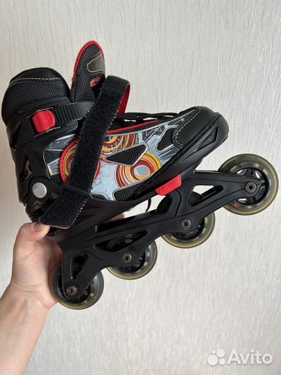 Ролики детские новые раздвижные 31-36 размер