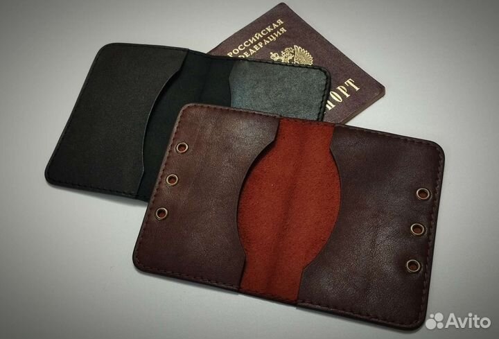 Обложка для паспорта. Натуральная кожа