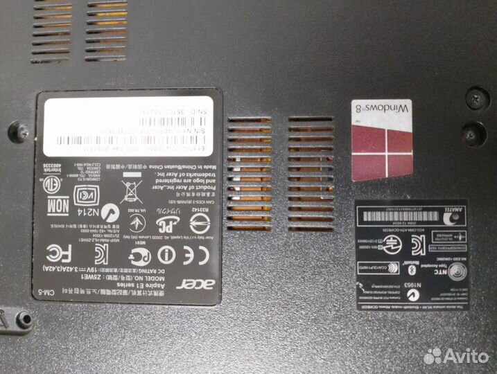 Ноутбук acer aspire E1