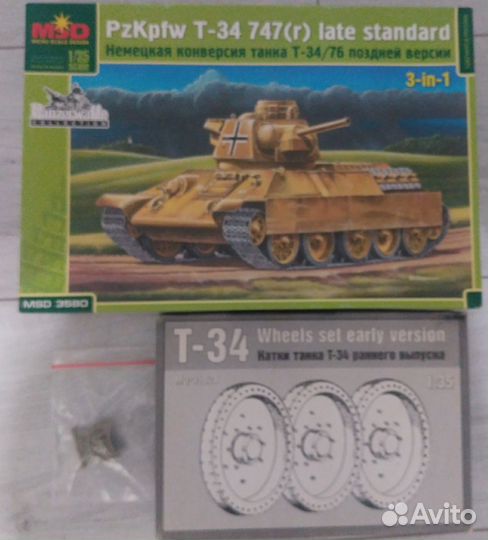 Сборная модель 1/35 Т-34 747(r)