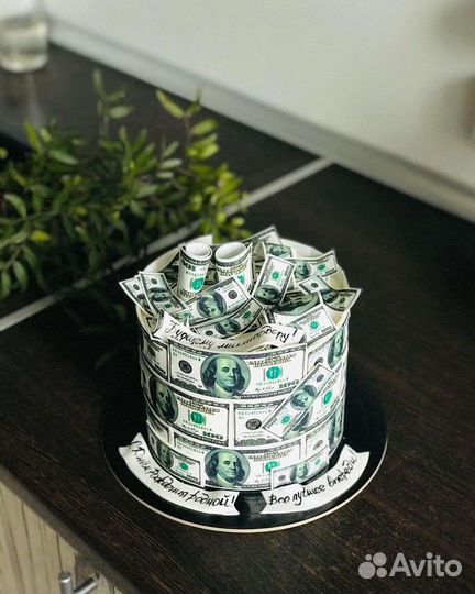 Торт деньги, торт доллар,торт евро,домашние торты