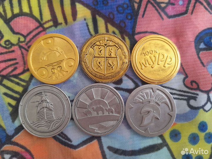 Монеты пятерочка жетоны сокровища
