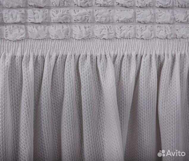 Чехол на трехместный диван с подлокотниками Ваниль