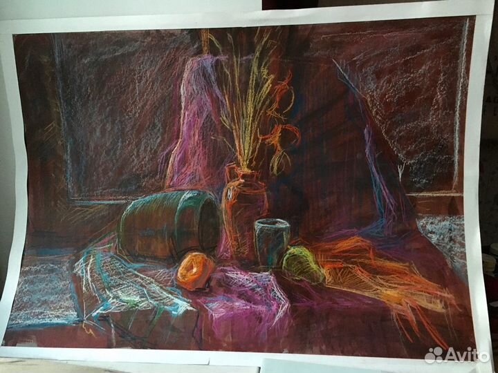 Картина, сухая пастель