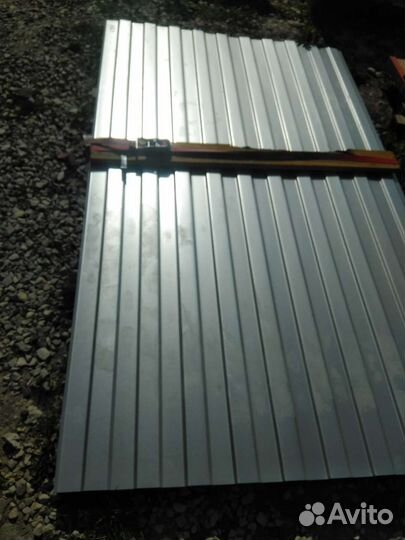 Забор из профнастила установка