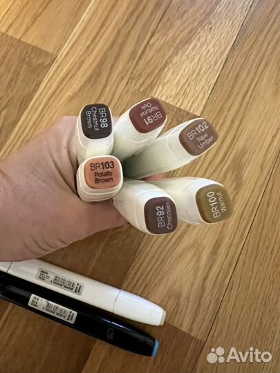 Маркеры для скетчинга touch коричневые