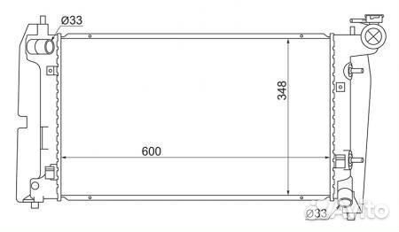 Радиатор охлаждения SAT TY0001-120 Toyota Corona C
