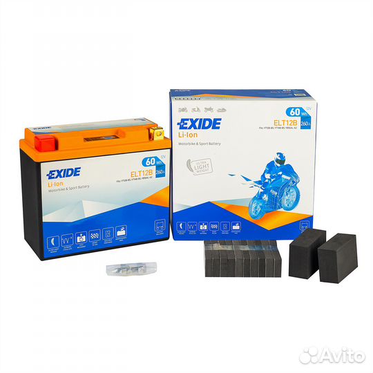 Аккумулятор exide Li-ion elt12b 60Wh 260А (EN)