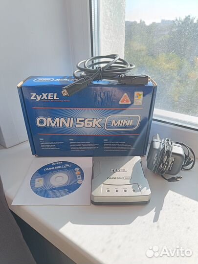 Модем zyxel omni 56K mini
