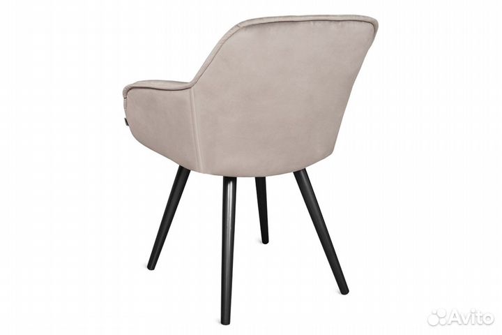 Mone Кресло Confetti latte/Чёрный ткань