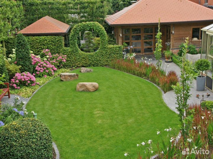 Ландшафтный проект 18 соток земельного участка \ П