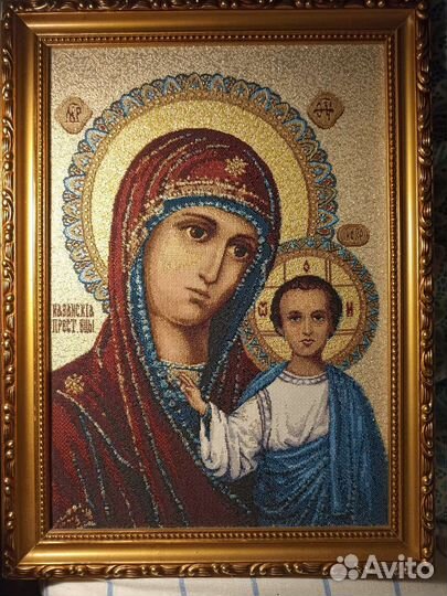 Икона Казанская, гобелен