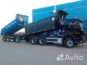 Самосвалы Рено с прицепами Тонар