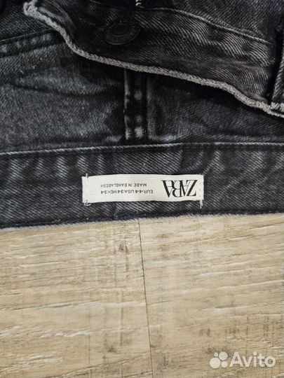 Джинсы zara 44 кроп