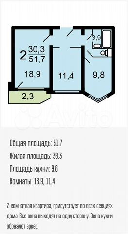 Дом с окнами на одну сторону