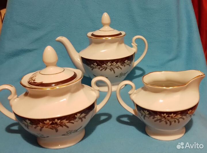 Сервиз чайный Рига фарфор СССР