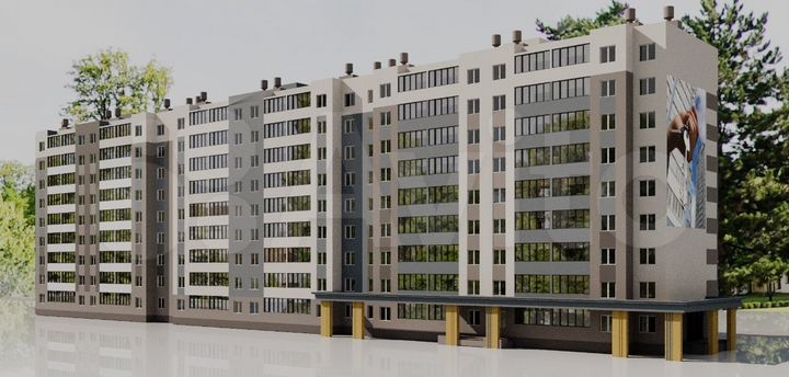 2-к. квартира, 62,9 м², 2/9 эт.